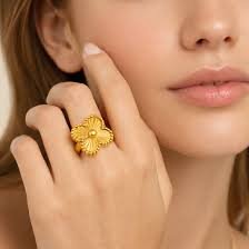 gold ring'sa gold ring is a piece of jewellery made mainly from the precious metal gold and worn on a finger. it is valued for its beauty, durability, and symbolic meaning. gold rings are popular for daily wear, fashion, and special occasions such as engagements and weddings.